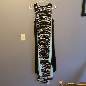 BCBGMaxAzria High Low Black and White Dress